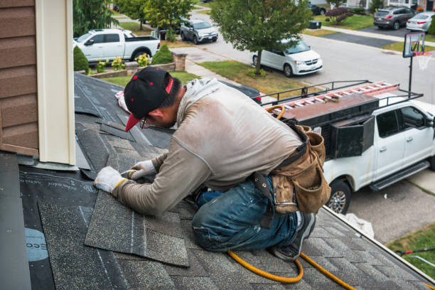 Professional Roofing technician working in South Rockwood, MI